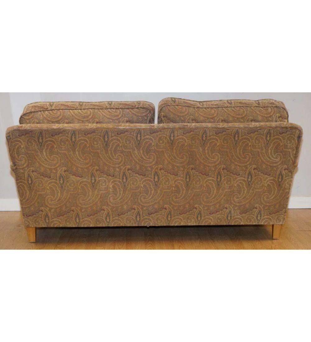 Howard & Sons Style Mulberry Designer Sofa Rare Made in Feather Filled For Sale 2