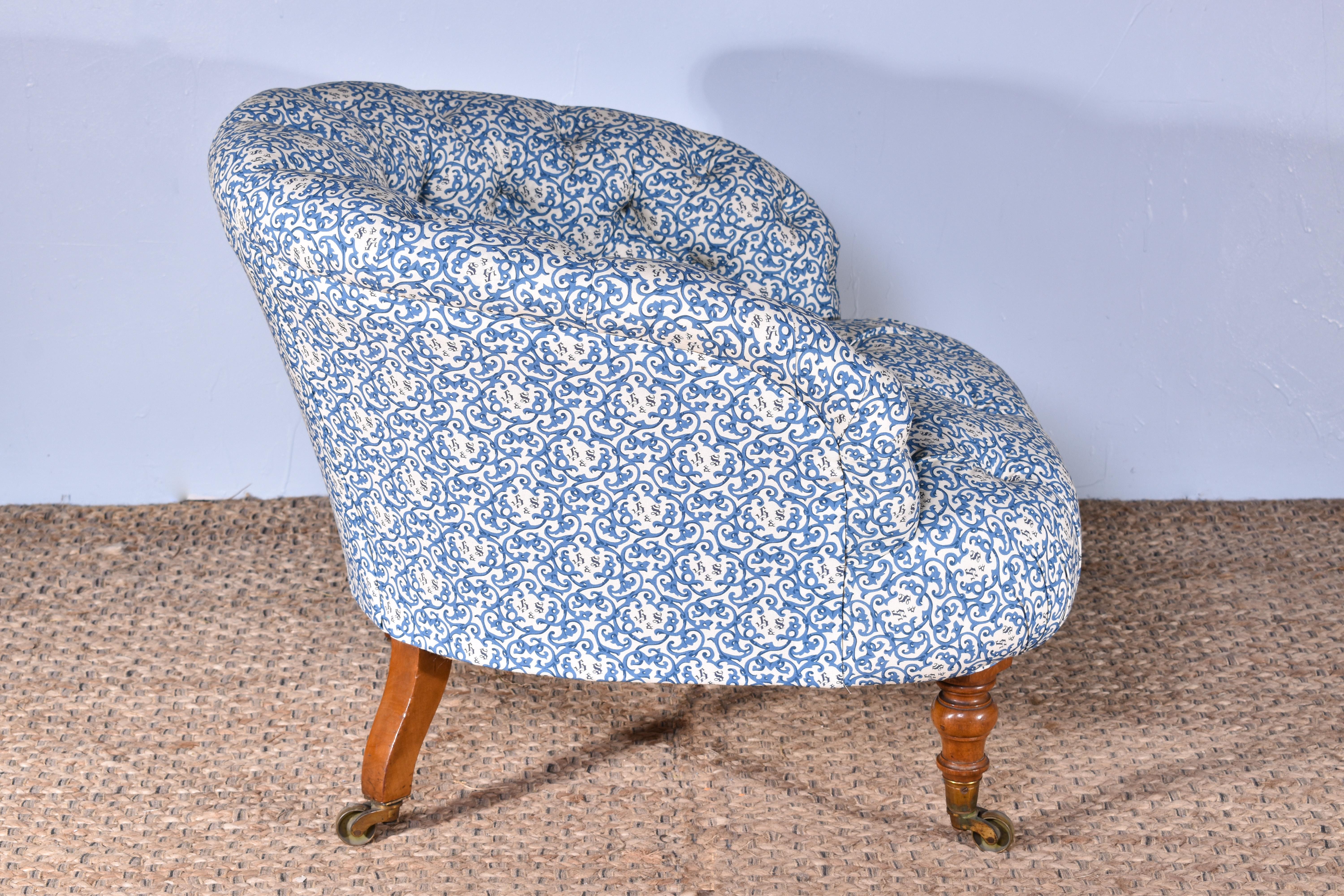 British Howard & Sons Tub Chair For Sale