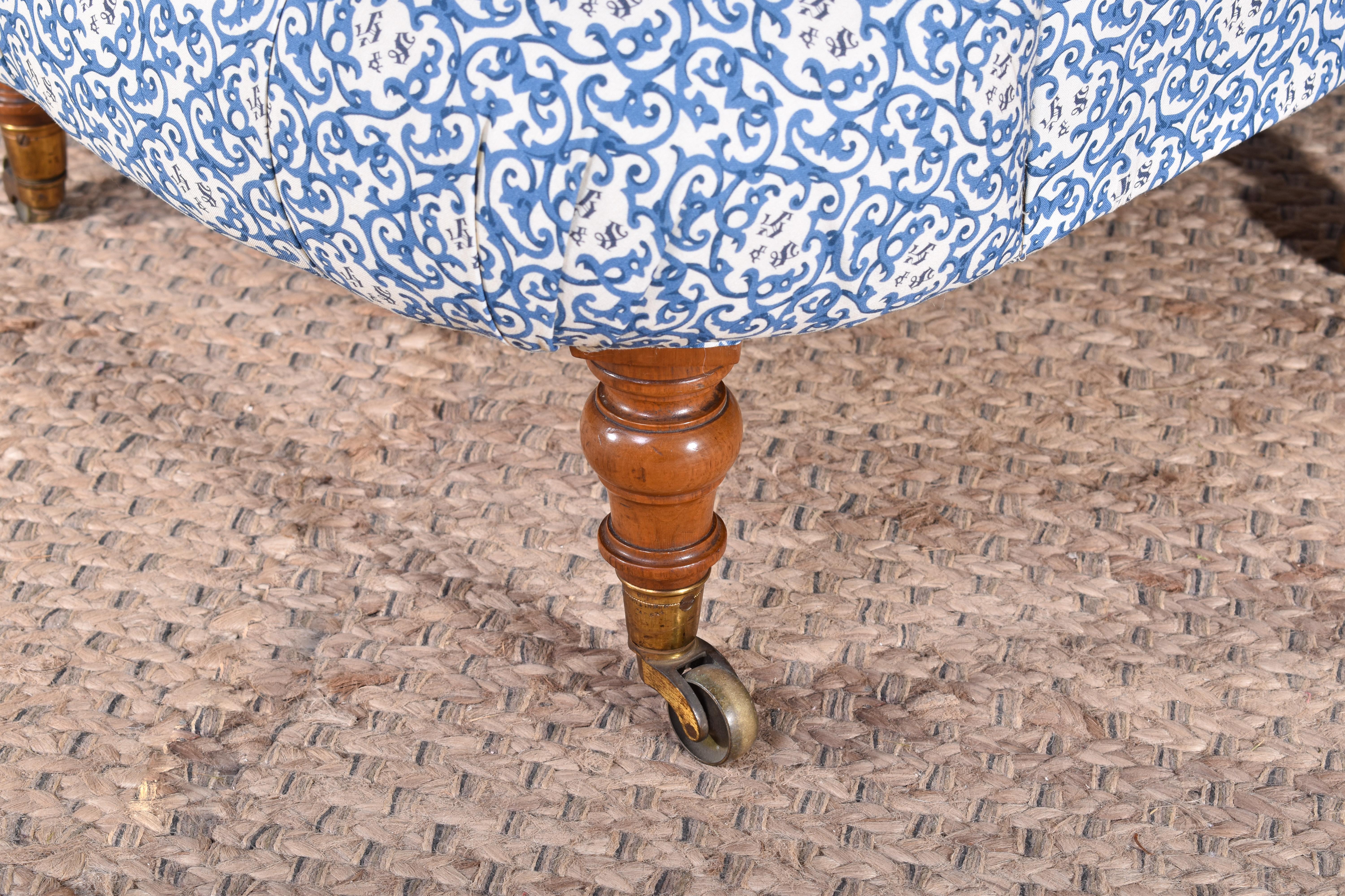 19th Century Howard & Sons Tub Chair For Sale