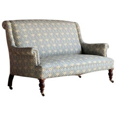 Howard & Sons Two-Seat Sofa Antique, 19th Century, circa 1890