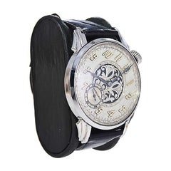 Howard Stainless Steel Art Deco Watch from 1921 with Custom Made Case