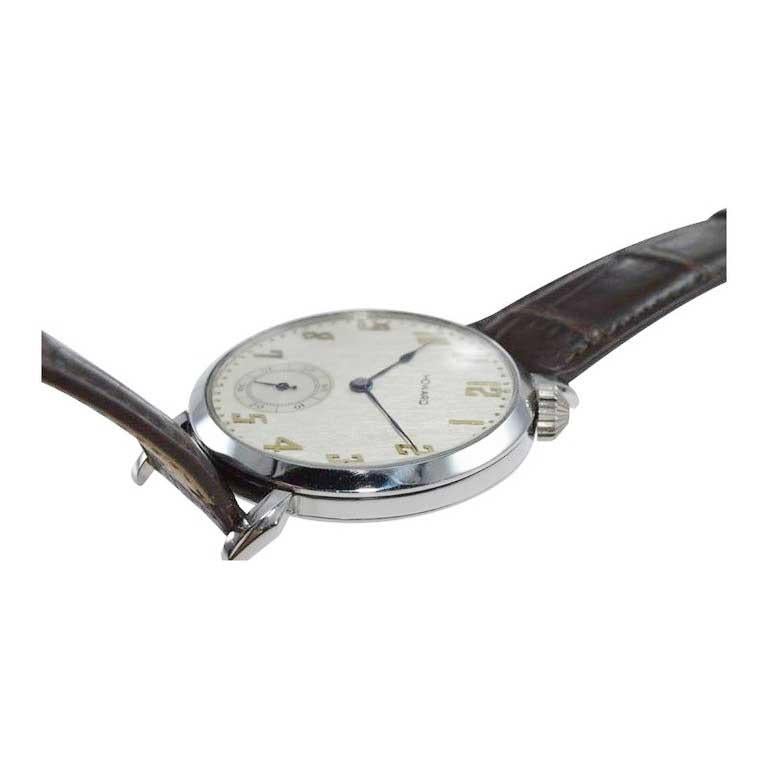 Howard Steel Art Deco Oversized Wrist Watch Conversion from 1921 1