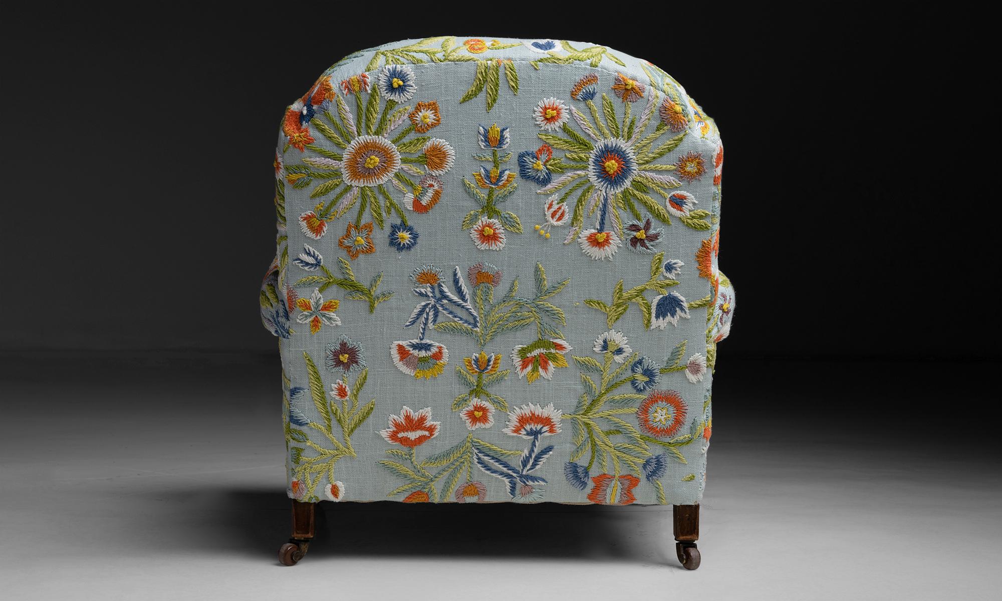 embroidered chairs