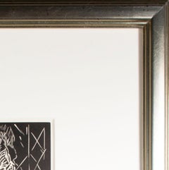 'Monday in Wick Haven' original linoleum cut print by Howard Thomas