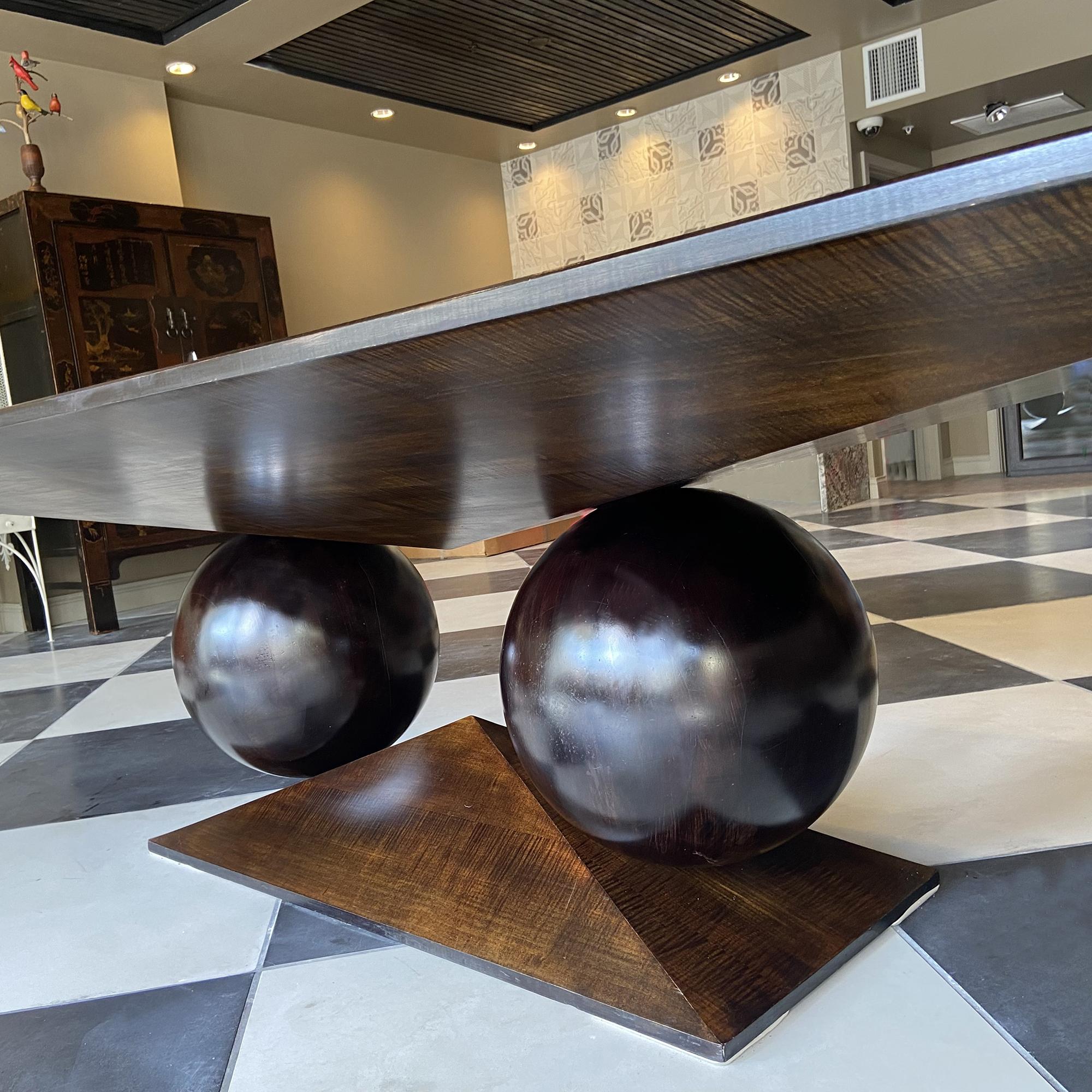 Hand-Crafted Howard Werner Sculptural Conference/Center Table For Sale