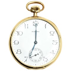 Howard Yellow Gold mechanical Pocket Watch