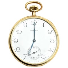 Howard Yellow Gold mechanical Pocket Watch 