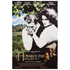 Vintage 'Howards End' 1992 U.S. One Sheet Film Poster