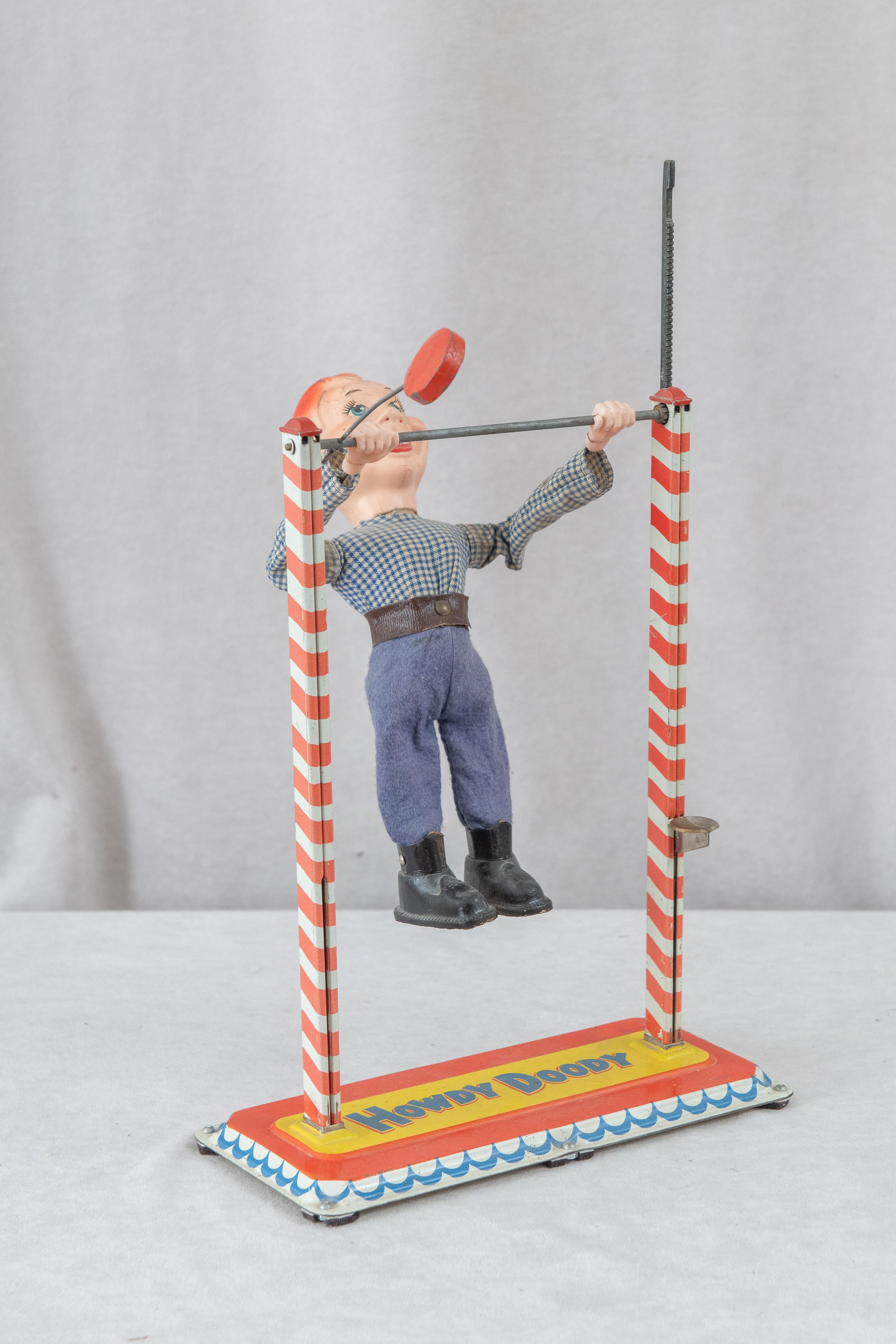 Giocattolo acrobatico Howdy Doody, 1950 circa, celluloide e metallo, firmato dal produttore in vendita 3