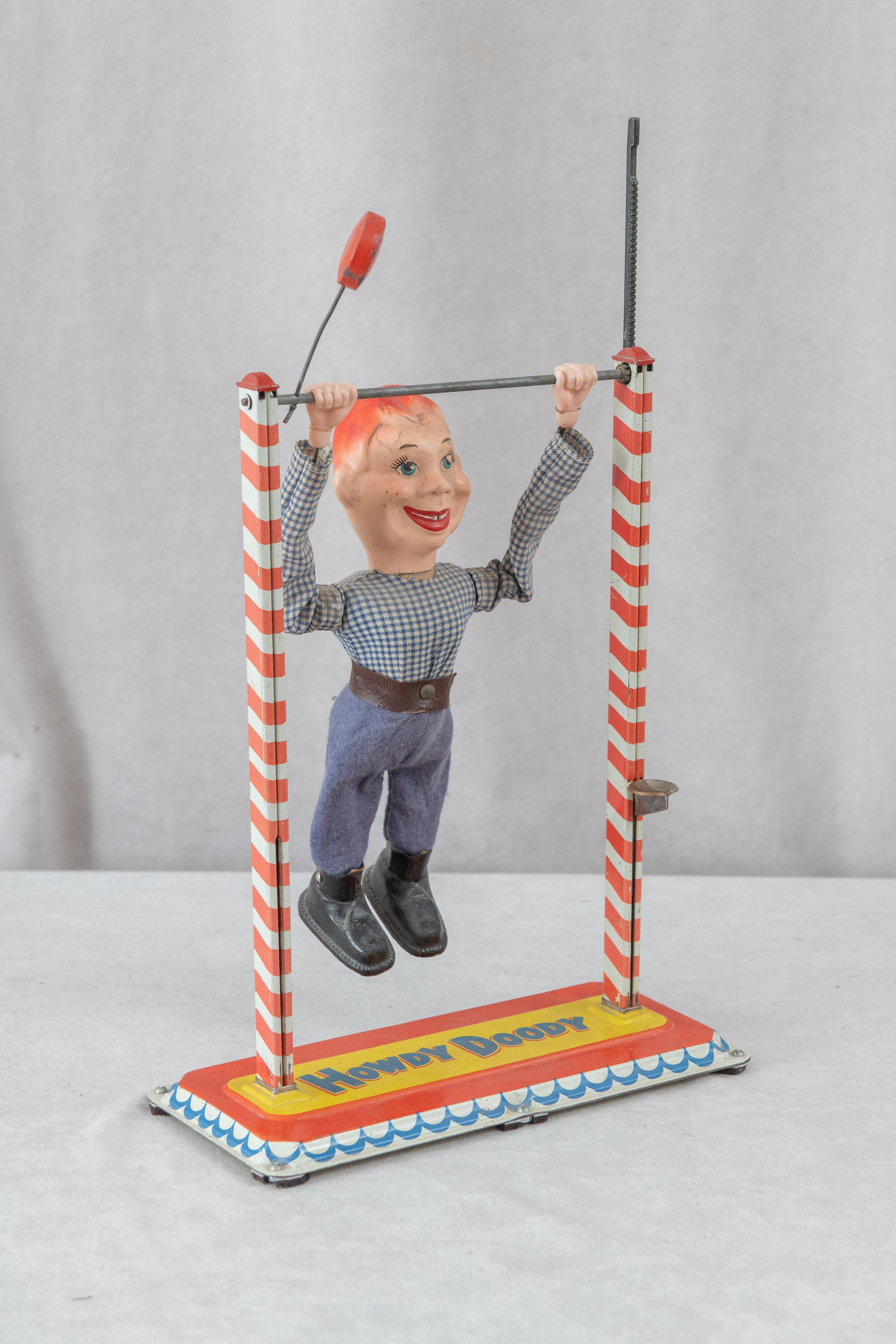 Giocattolo acrobatico Howdy Doody, 1950 circa, celluloide e metallo, firmato dal produttore in vendita 5