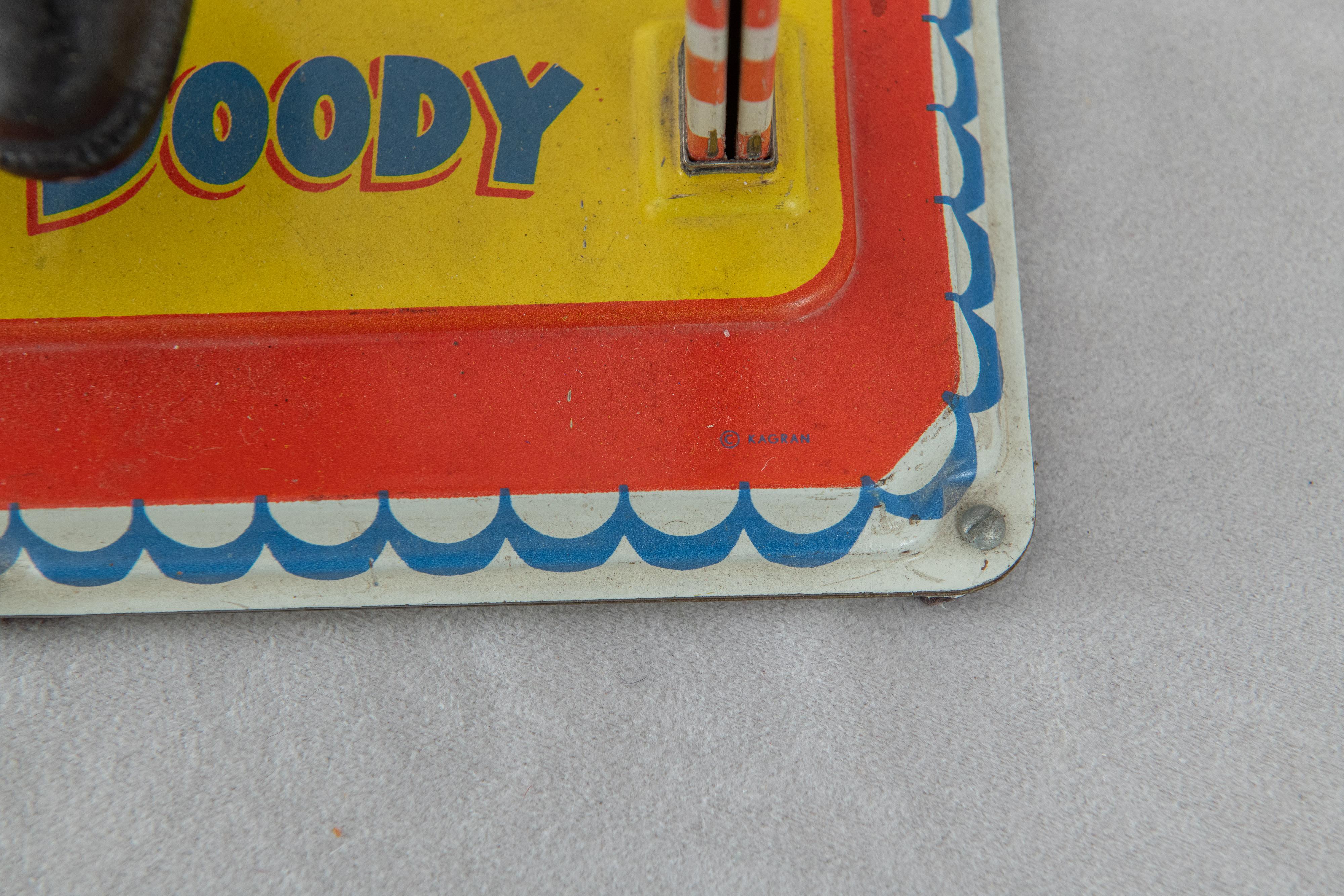 Giocattolo acrobatico Howdy Doody, 1950 circa, celluloide e metallo, firmato dal produttore in vendita 6