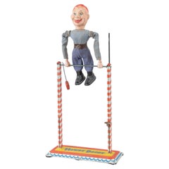 Vintage Howdy Doody Acrobatic Toy, ca. 1950s, Celluloid and Metal, Signed by Maker