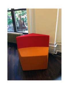 Howe Manhattan Orange and Red Pentagon Chair