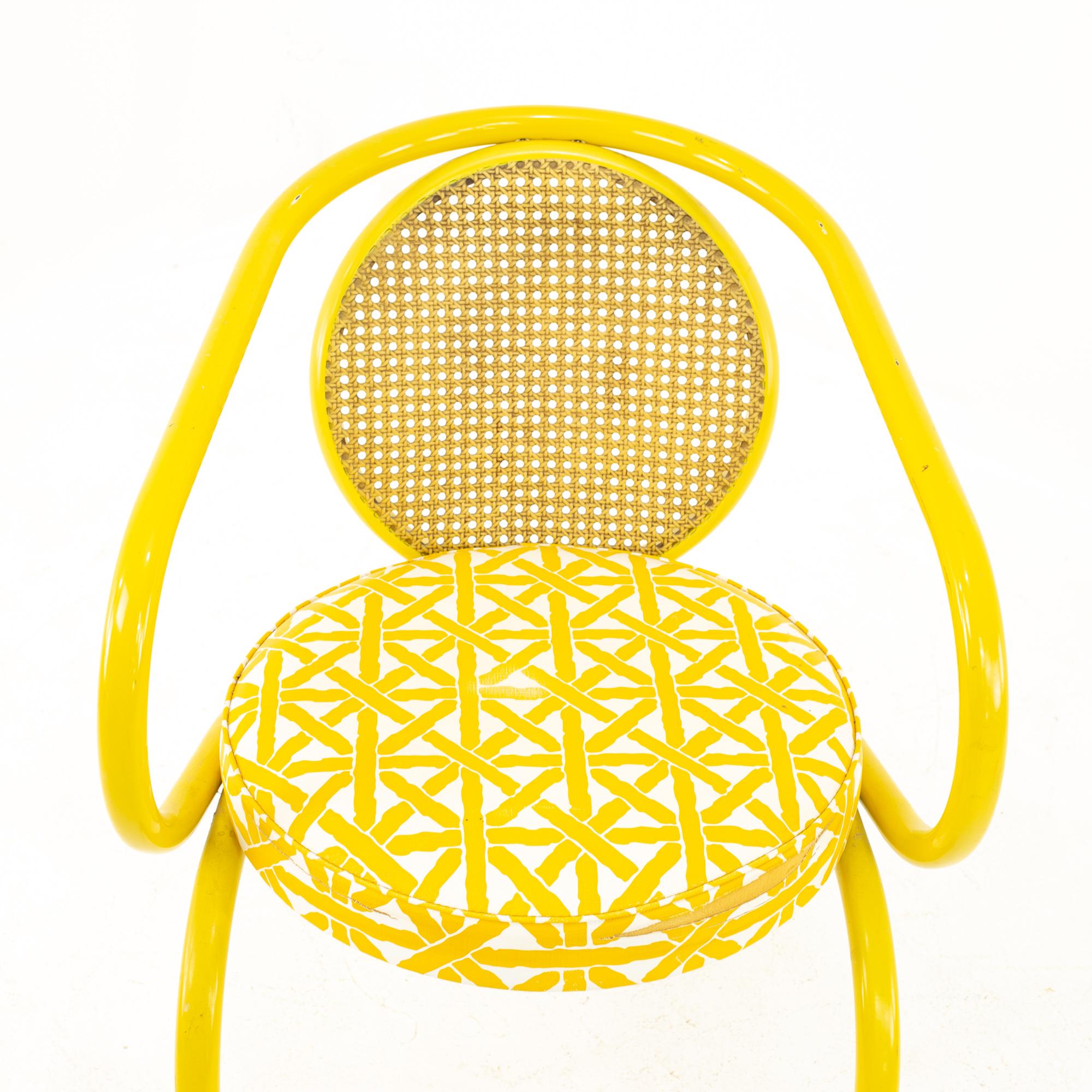 Howell Mid Century Yellow Chairs, Pair 2