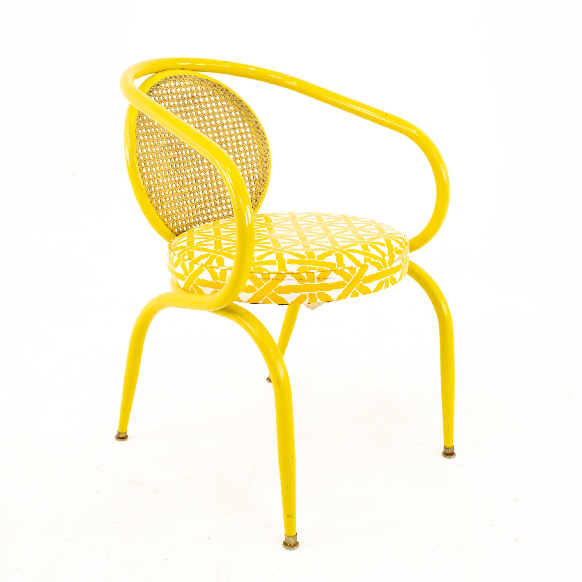 Mid-Century Modern Howell Mid Century Yellow Chairs, Pair