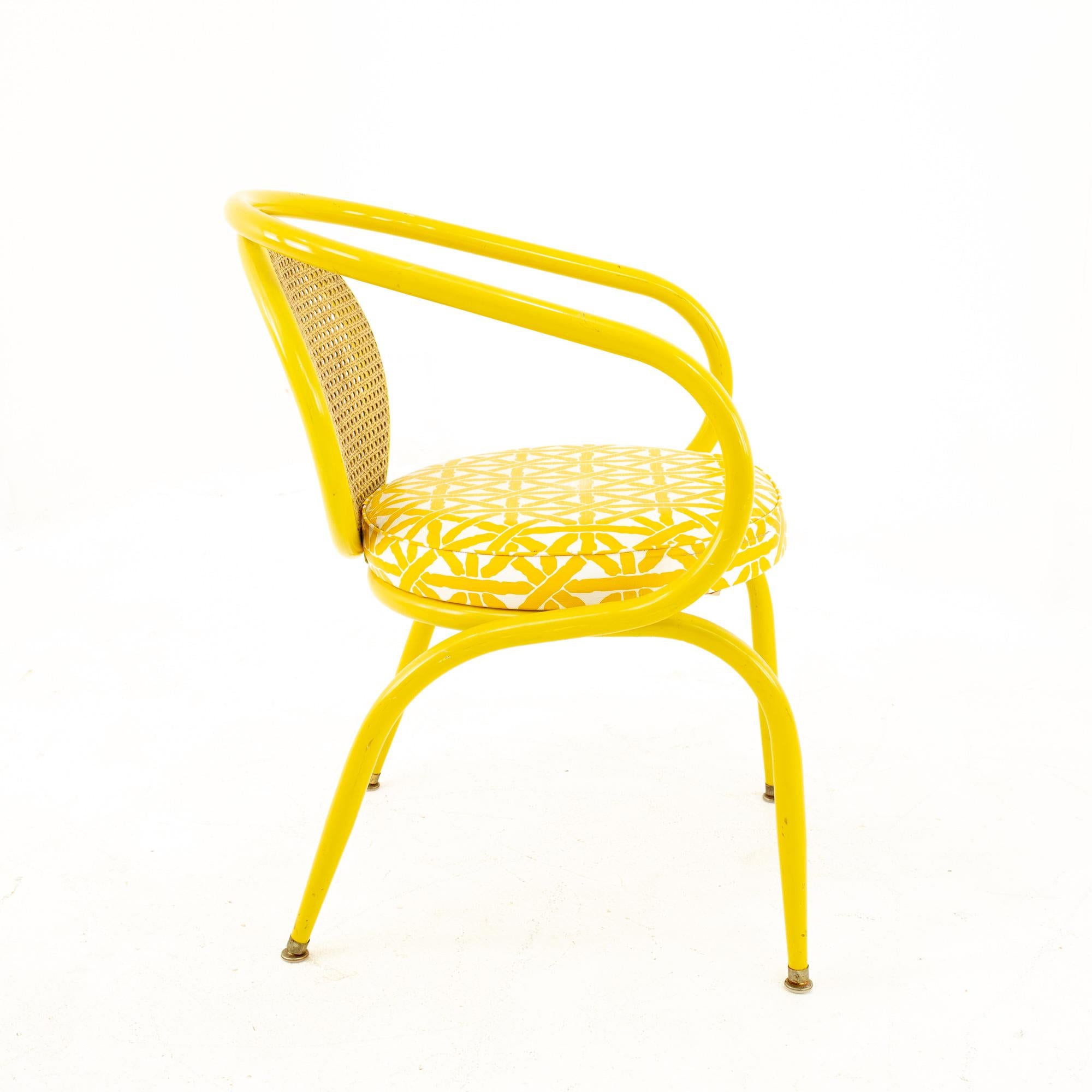 American Howell Mid Century Yellow Chairs, Pair