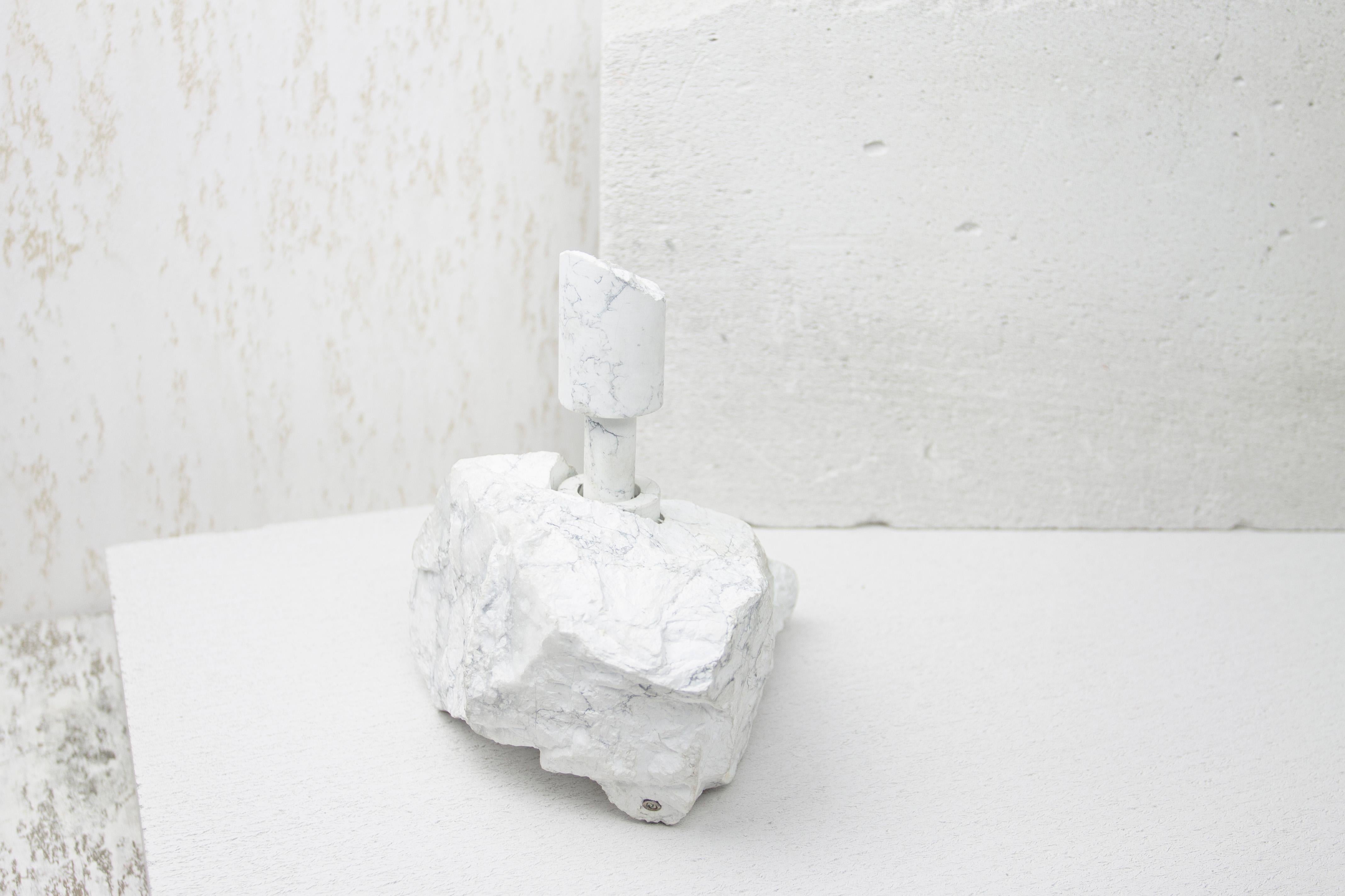 Howlite Abra Candelabra by Studio DO In New Condition For Sale In Geneve, CH