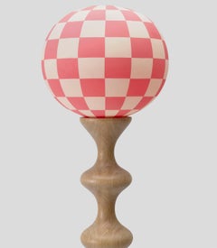 Hozcal Lamp by Merve Kahraman, Hand-blown Hand-painted Glass & Wood