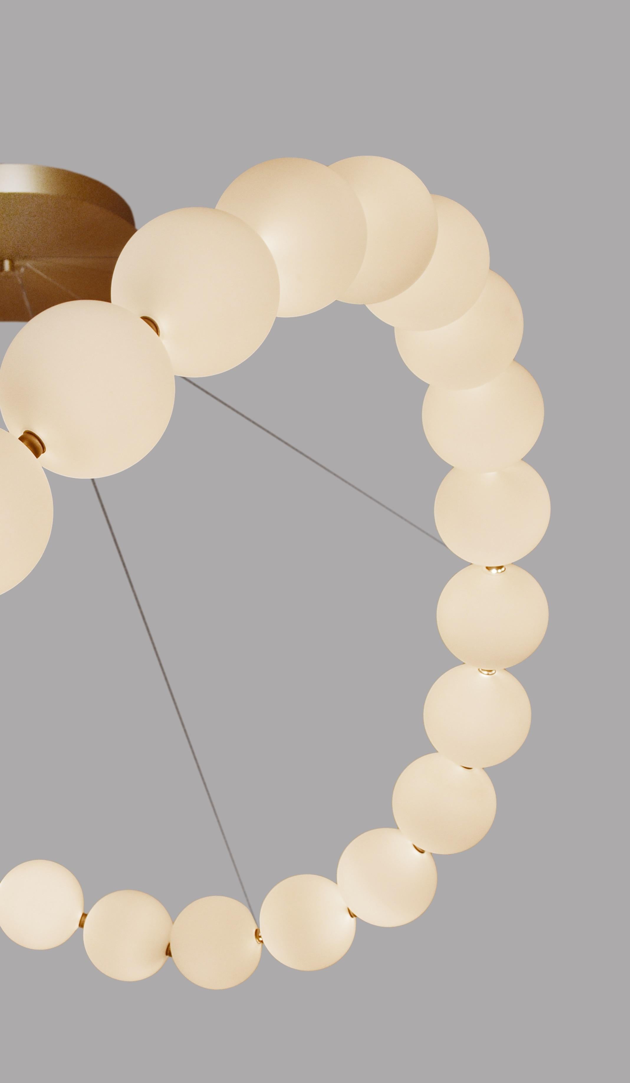 Francese Lampadario HP De Perles di Ludovic Clément d'Armont in vendita