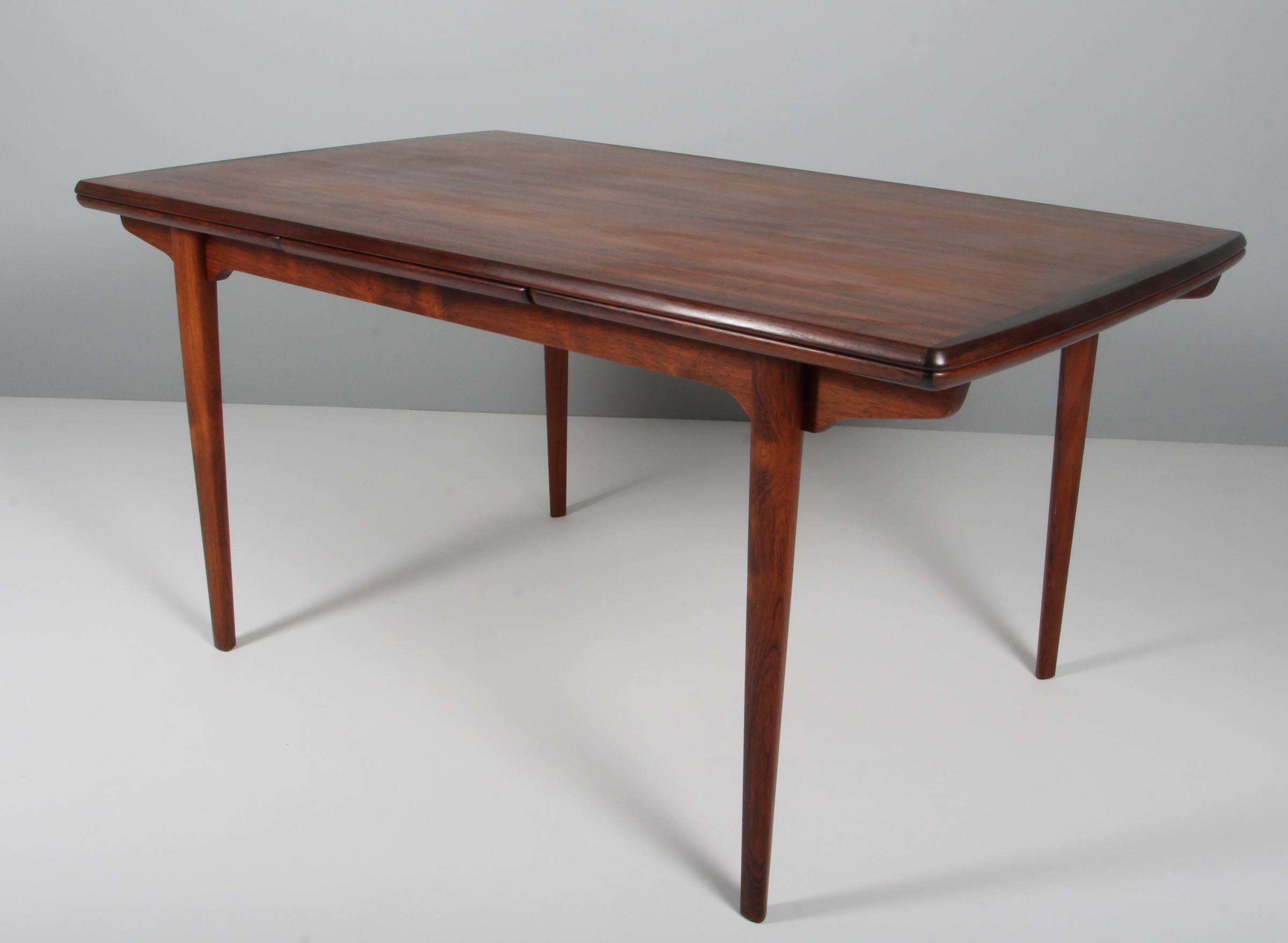 HP Hansen Dining Table with Two Plates, Rosewood, Denmark 1960s In Good Condition In Esbjerg, DK