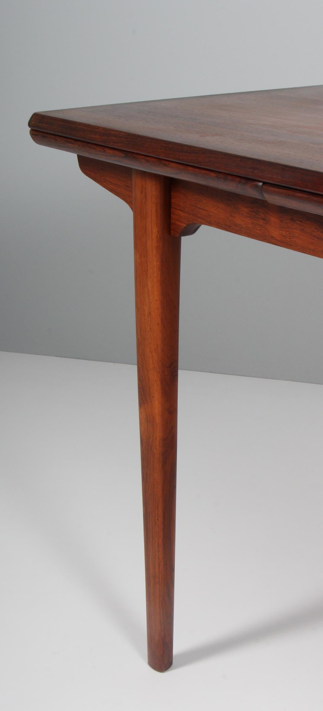 HP Hansen Dining Table with Two Plates, Rosewood, Denmark 1960s 2