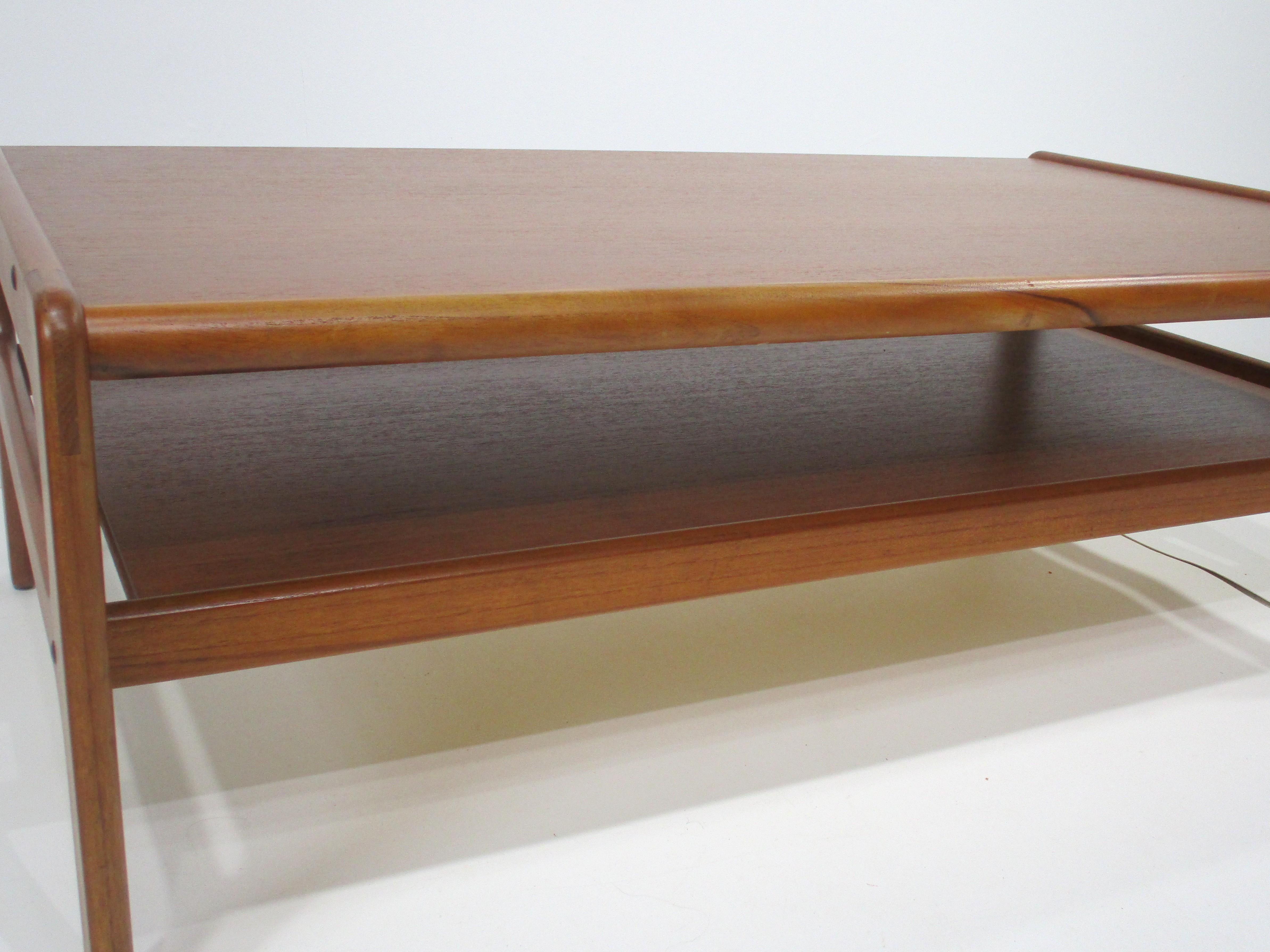 H.P. Hansen Dyrlund Teak Coffee Table Denmark For Sale 1