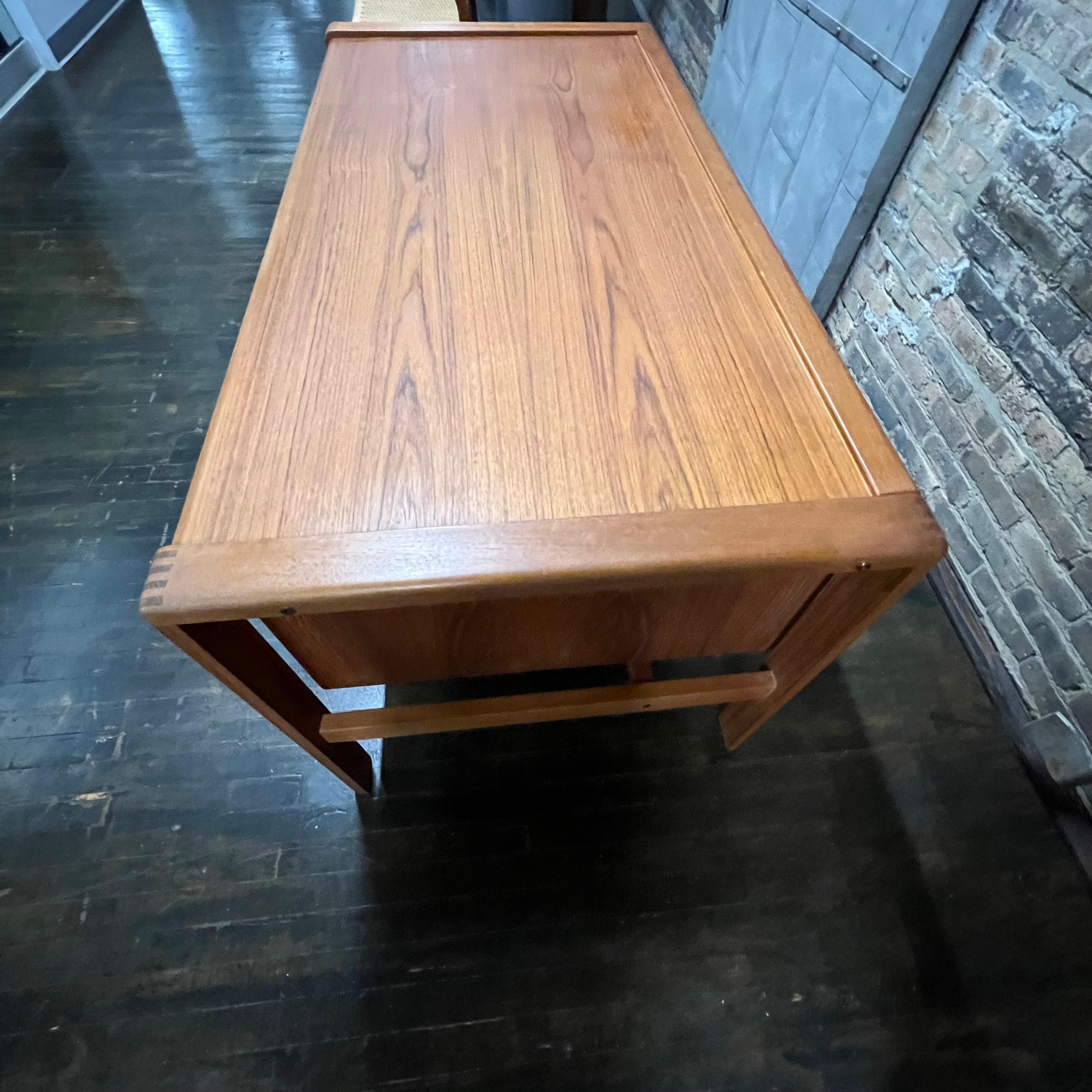 H.P. Hansen Floating Executive Desk in Teak For Sale 5