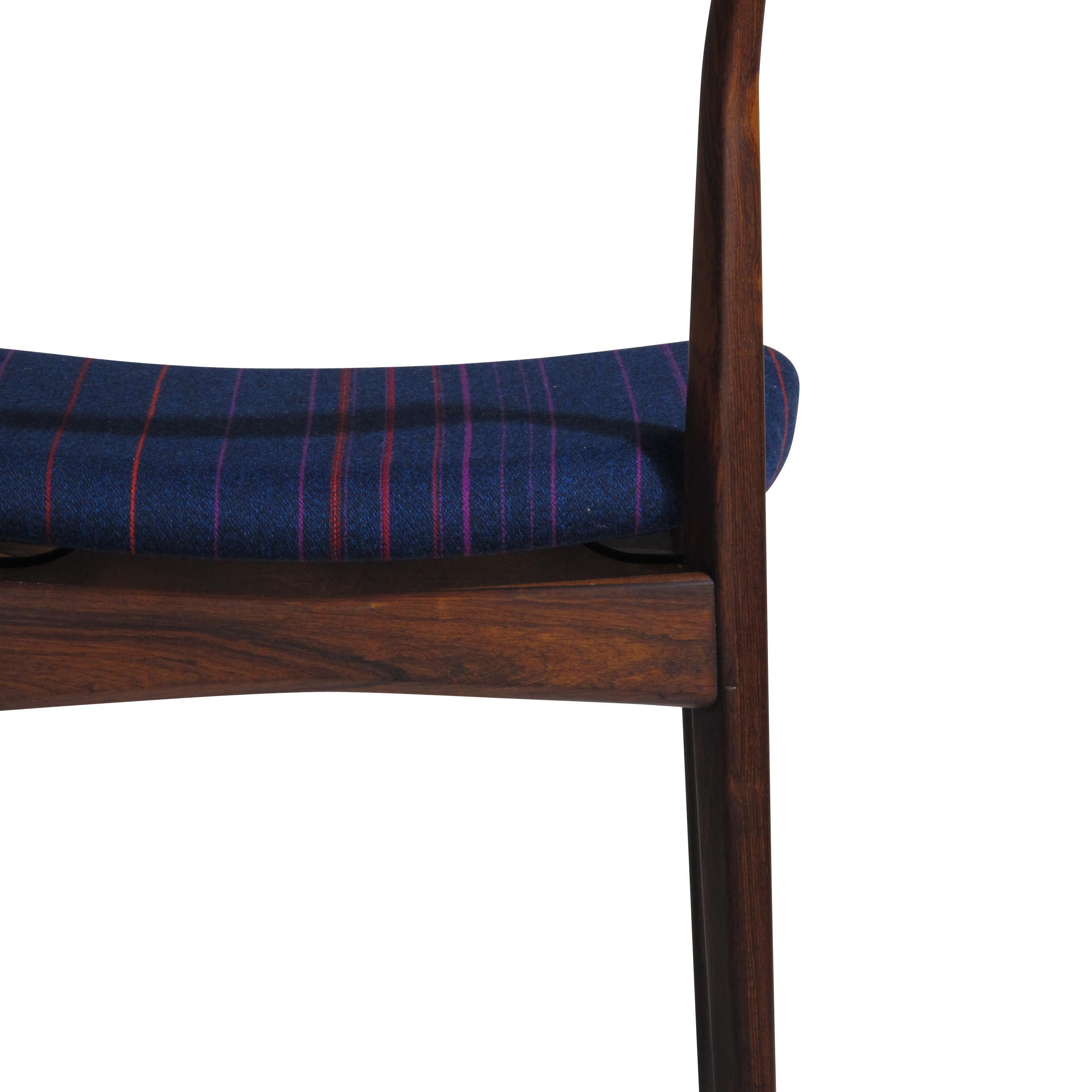 H.P. Hansen for Randers Danish Rosewood Dining Chairs 4