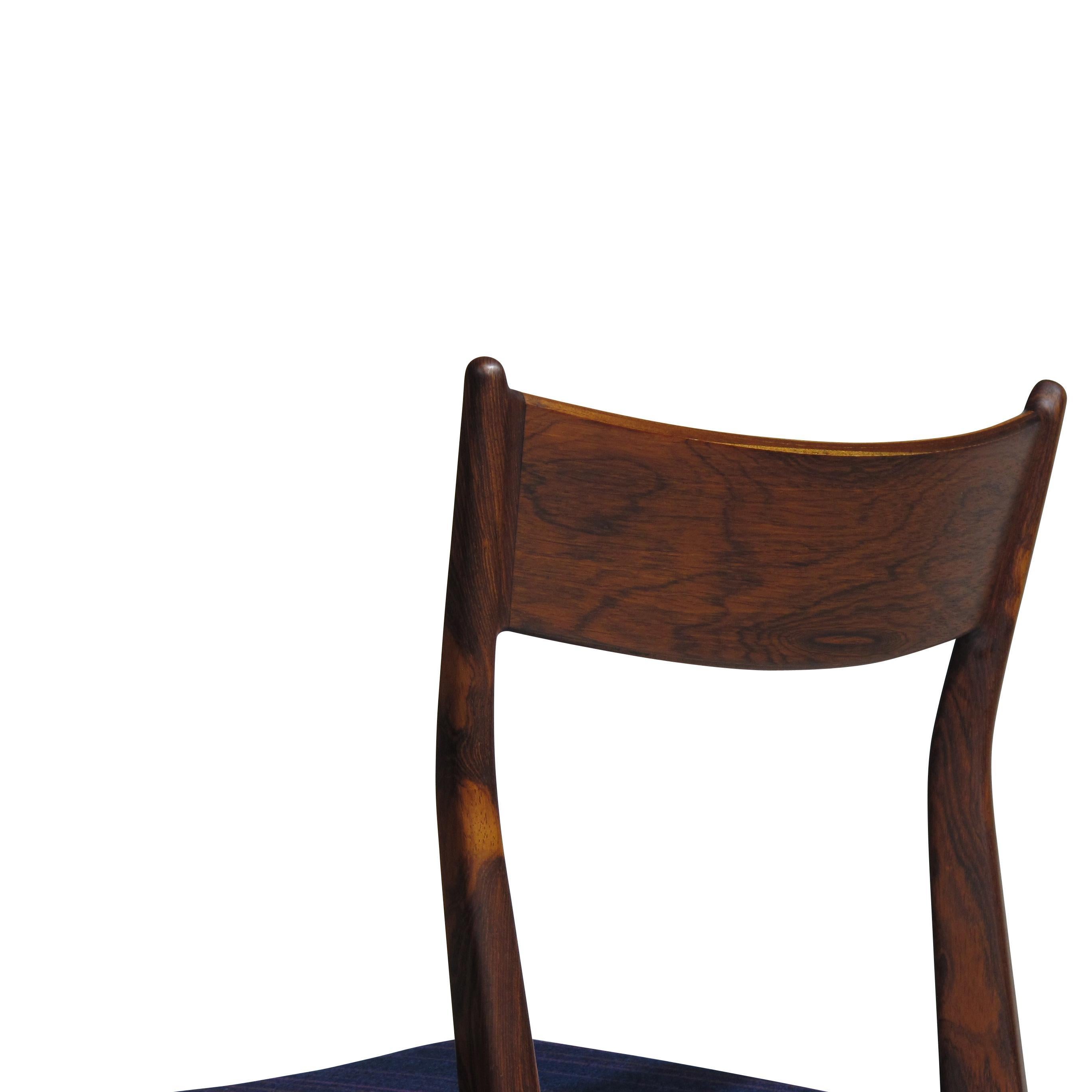 20th Century H.P. Hansen for Randers Danish Rosewood Dining Chairs