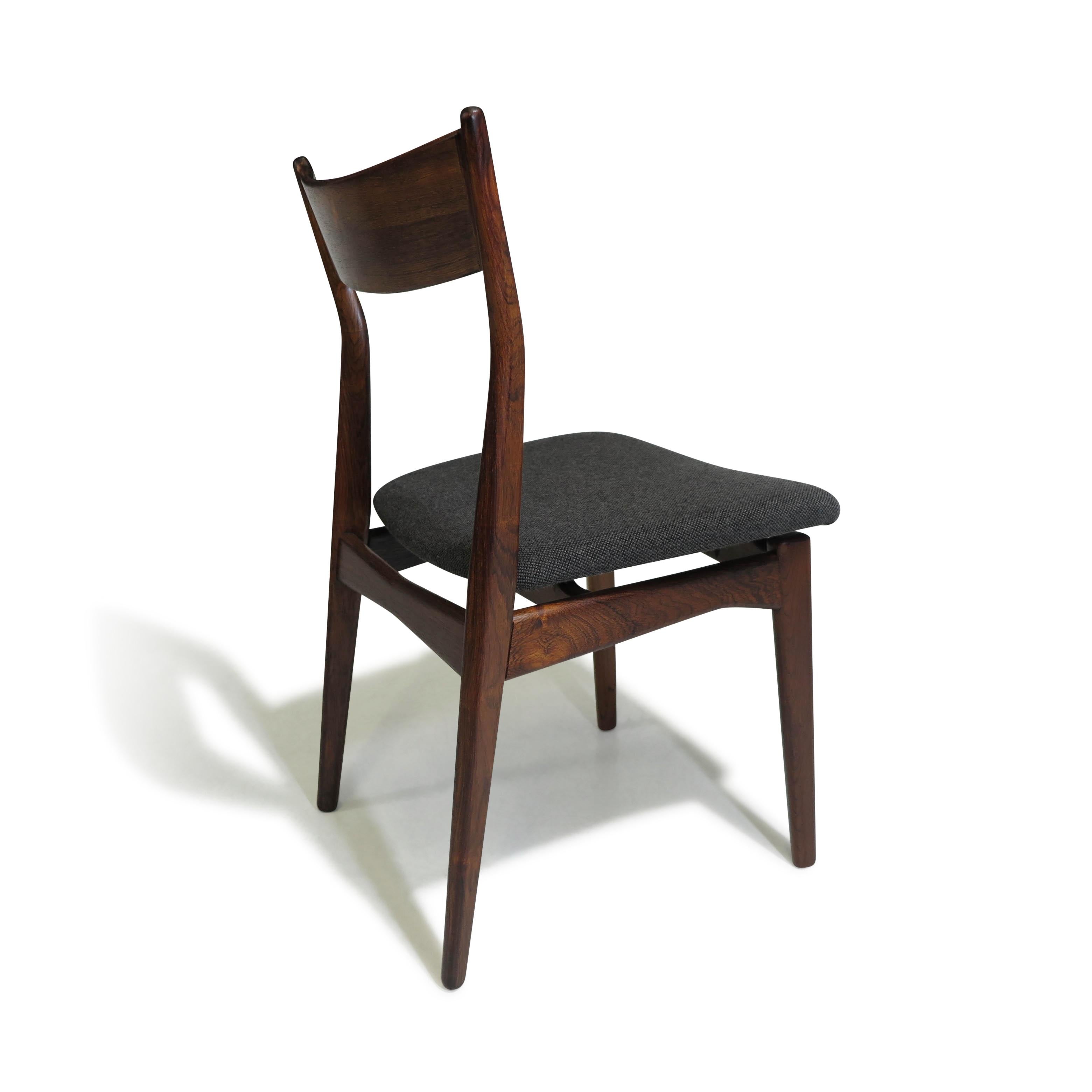20th Century H.P. Hansen for Randers Danish Rosewood Dining Chairs For Sale