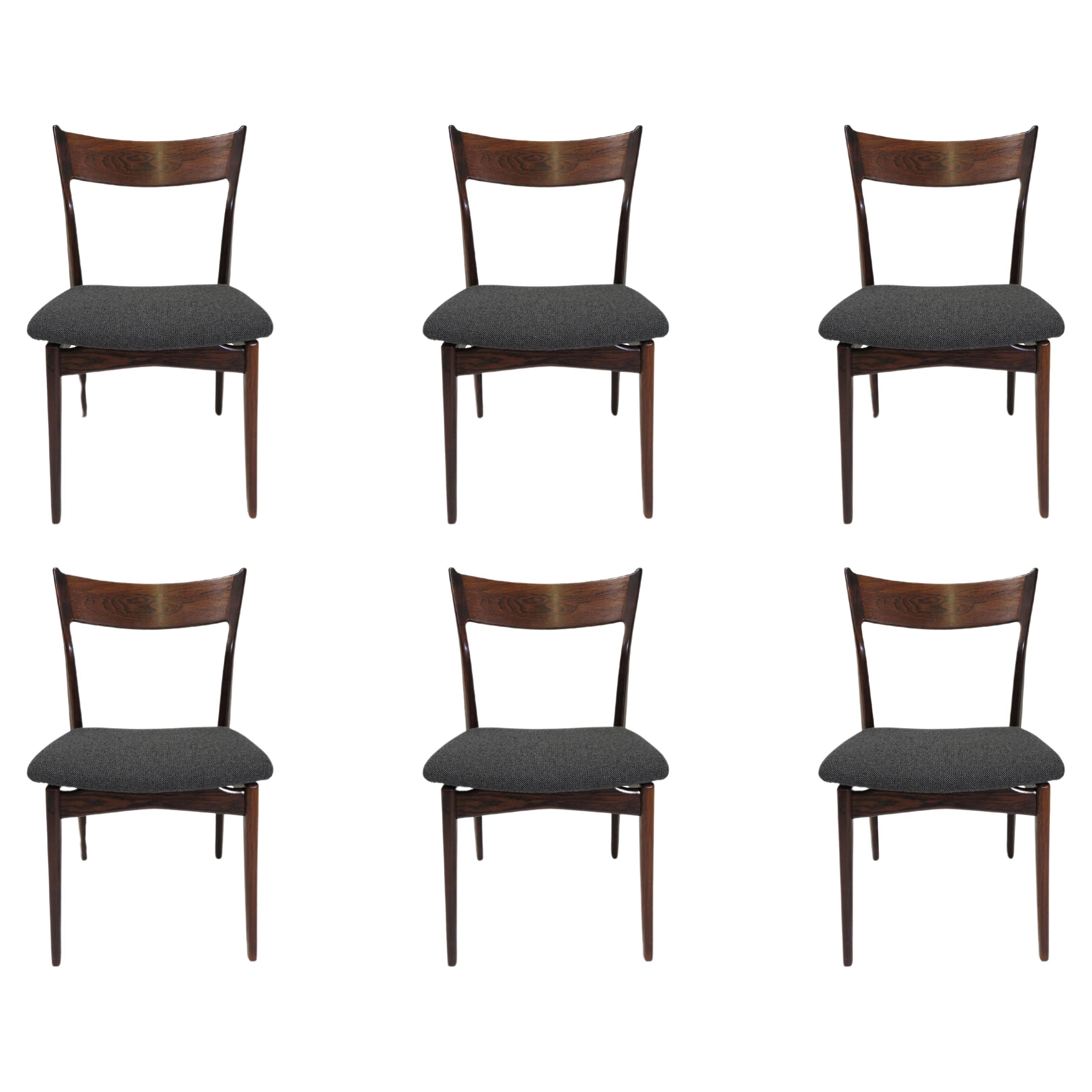 H.P. Hansen for Randers Danish Rosewood Dining Chairs For Sale