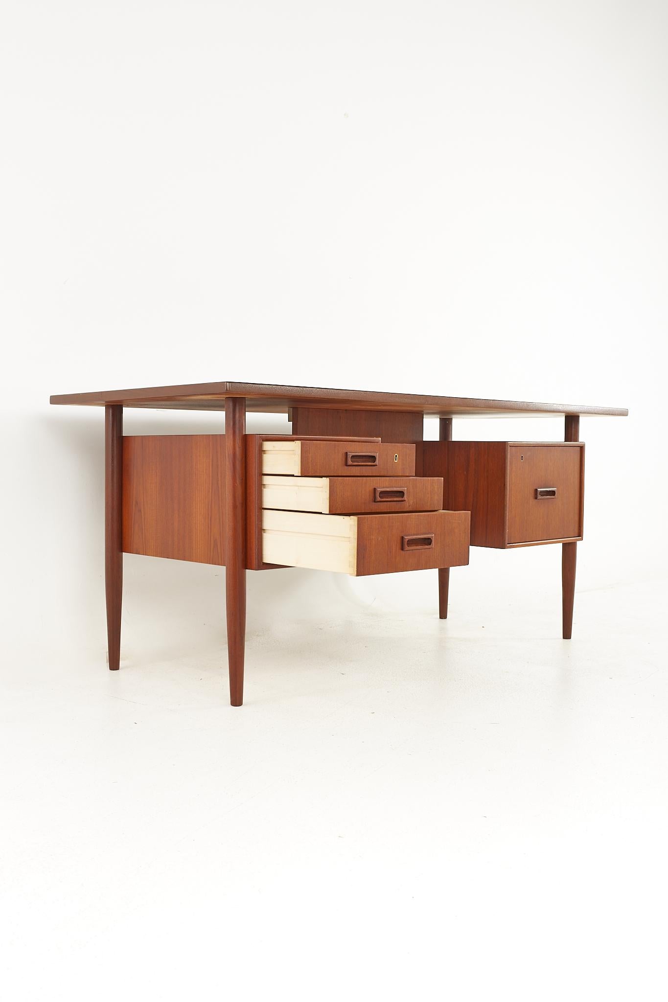 HP Hansen Mid-Century Danish Teak Desk 2