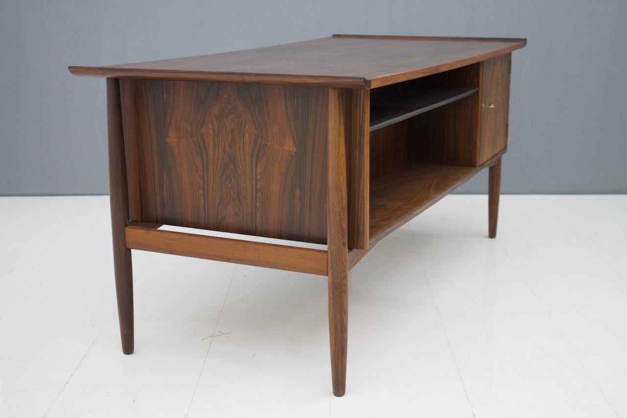 H.P. Hansen Rosewood Writing Desk Denmark, 1960s 2