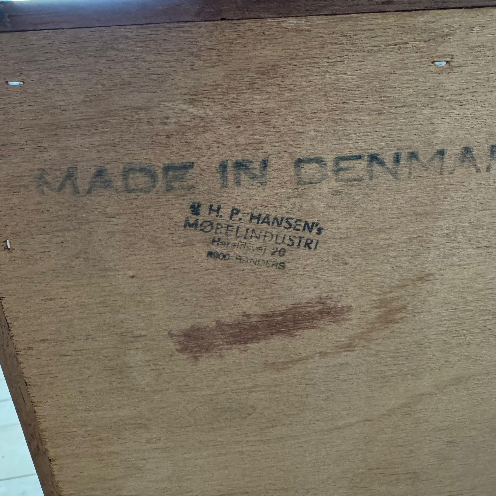 HP Hansen, Buffet en teck, Danemark, 1960 Bon état - En vente à Torino, IT