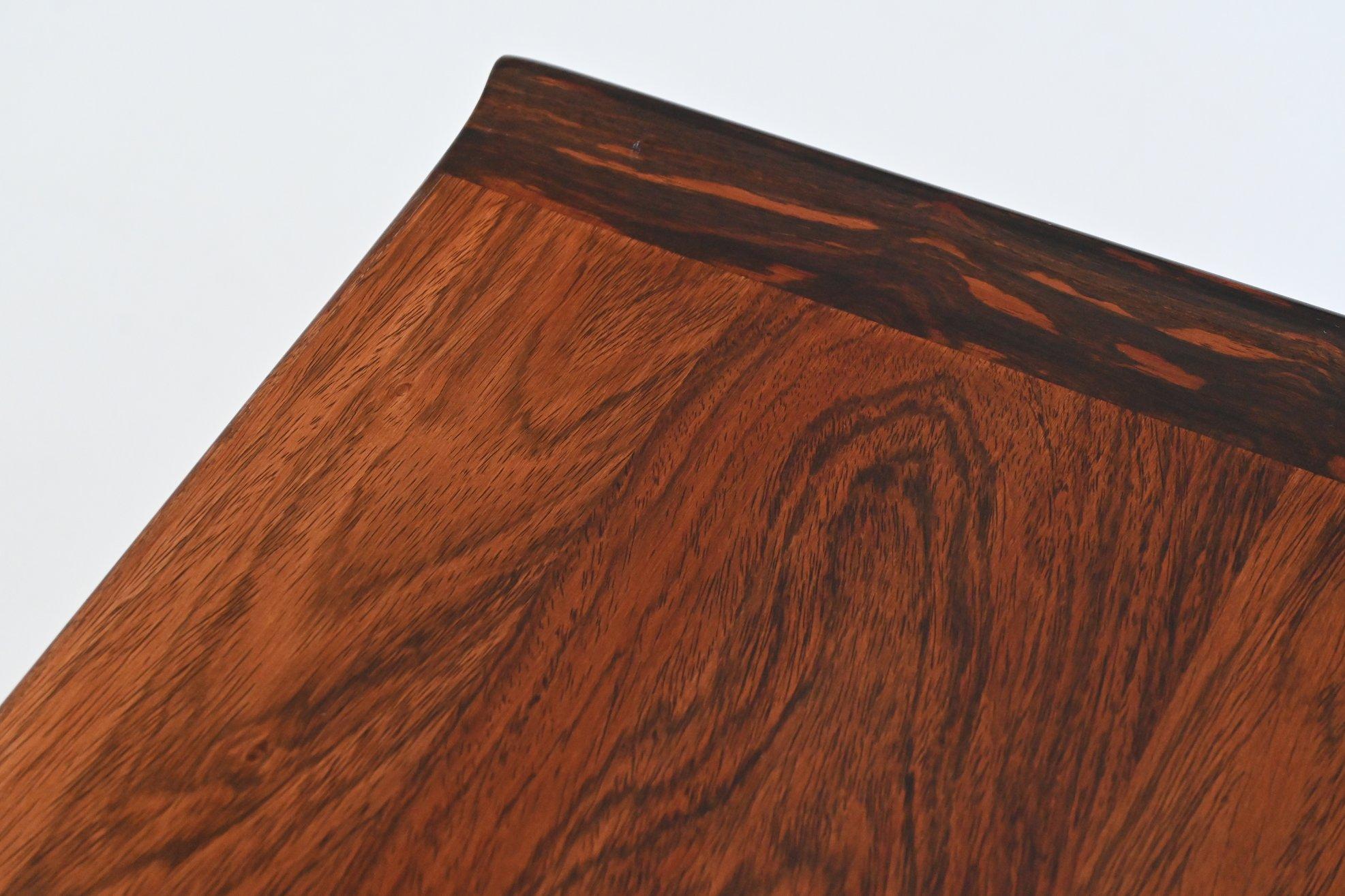 H.P. Hansen symmetric writing desk in rosewood Arne Vodder Denmark 1960 3