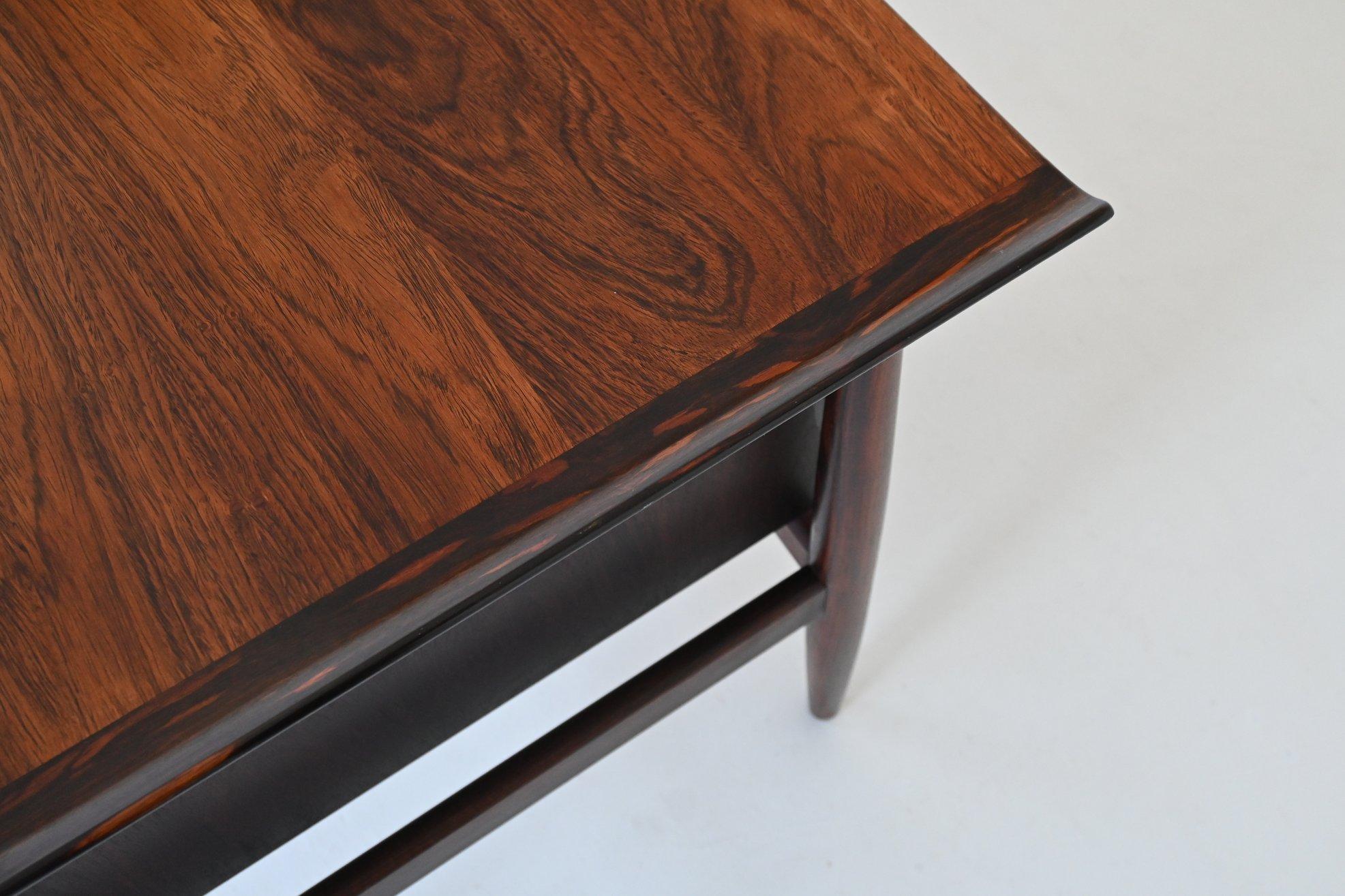 H.P. Hansen symmetric writing desk in rosewood Arne Vodder Denmark 1960 4