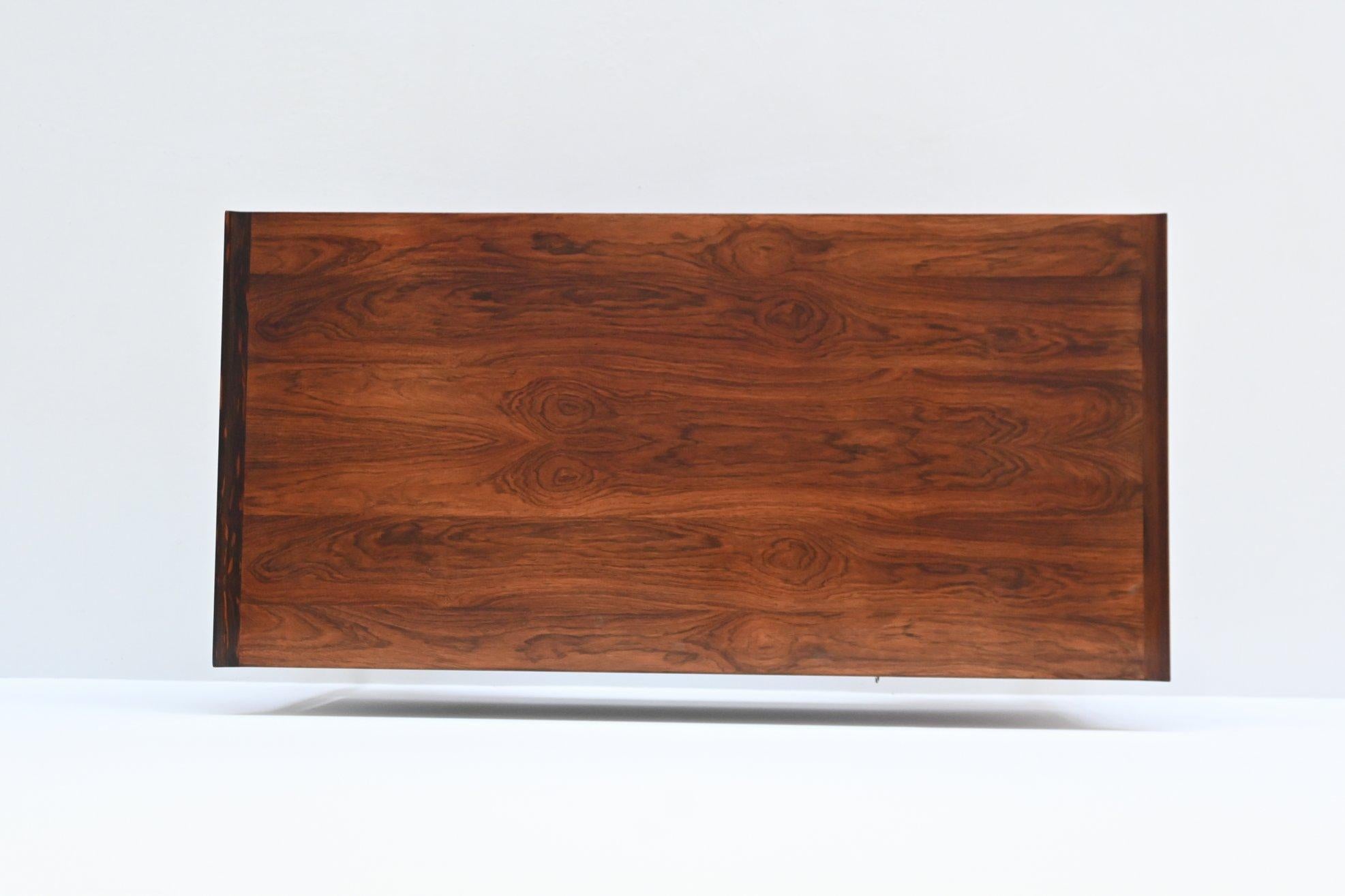 H.P. Hansen symmetric writing desk in rosewood Arne Vodder Denmark 1960 12