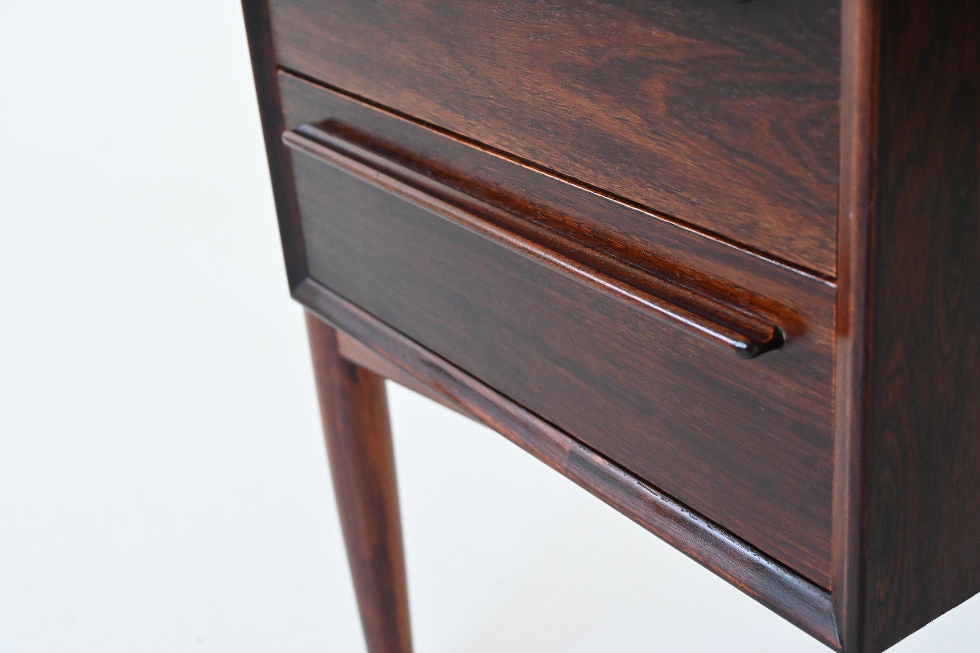 H.P. Hansen symmetric writing desk in rosewood Arne Vodder Denmark 1960 1