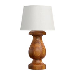 HP Svarvkonst, Table Lamp, Wood, Sweden, 1970s