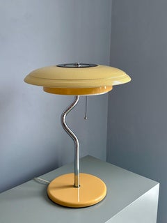 H.P. Zachau for Ateljé Lyktan Yellow Table Lamp, 1982