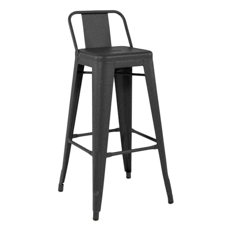 HPD 75 Outdoor Stool in Graphite by Tolix, US For Sale