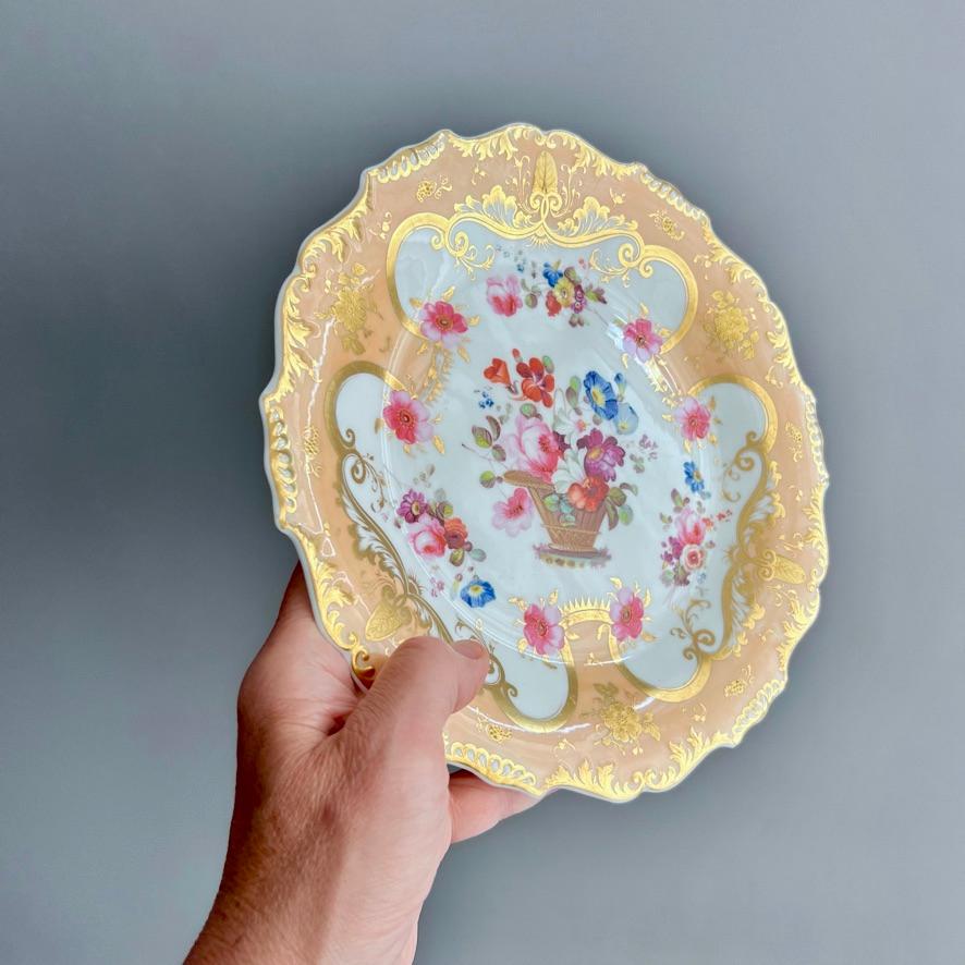 This is a rare and beautiful plate made by H&R Daniel in about 1827. The plate was potted in the 