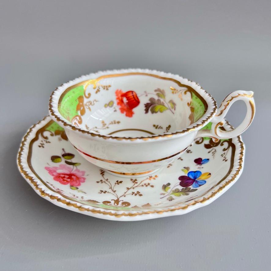 This is a rare and beautiful true trio made by H&R Daniel in about 1829. The set is potted in the 