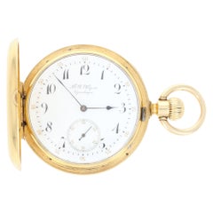 Vintage H.R. Ekegren Pocket Watch, 18 Karat Yellow Gold Hunter 2 Year Warranty