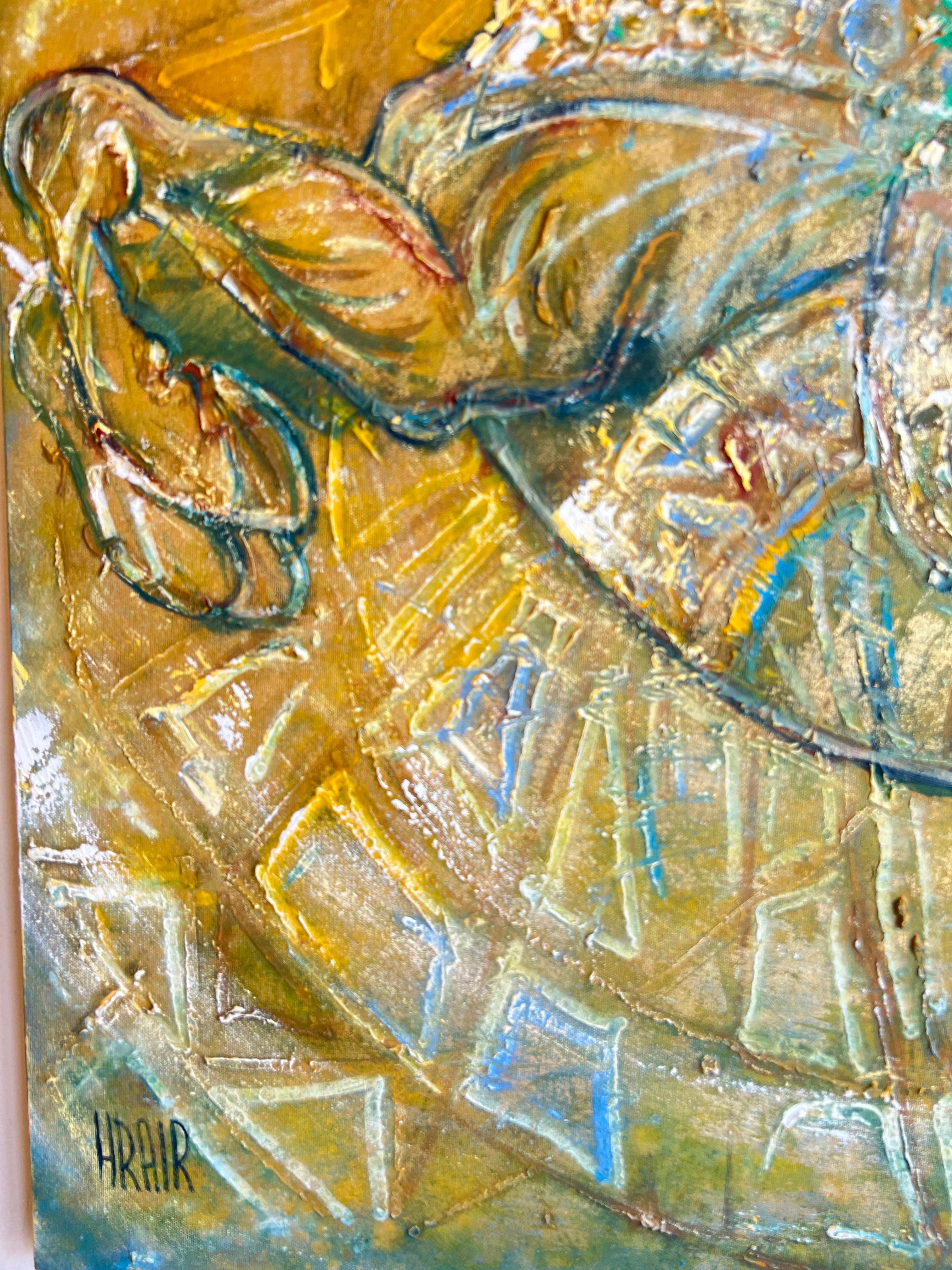 Ein Pferd, zeitlose Energie, zeitgenössisches Ölgemälde. (Symbolismus), Painting, von Hrair Diarbekirian