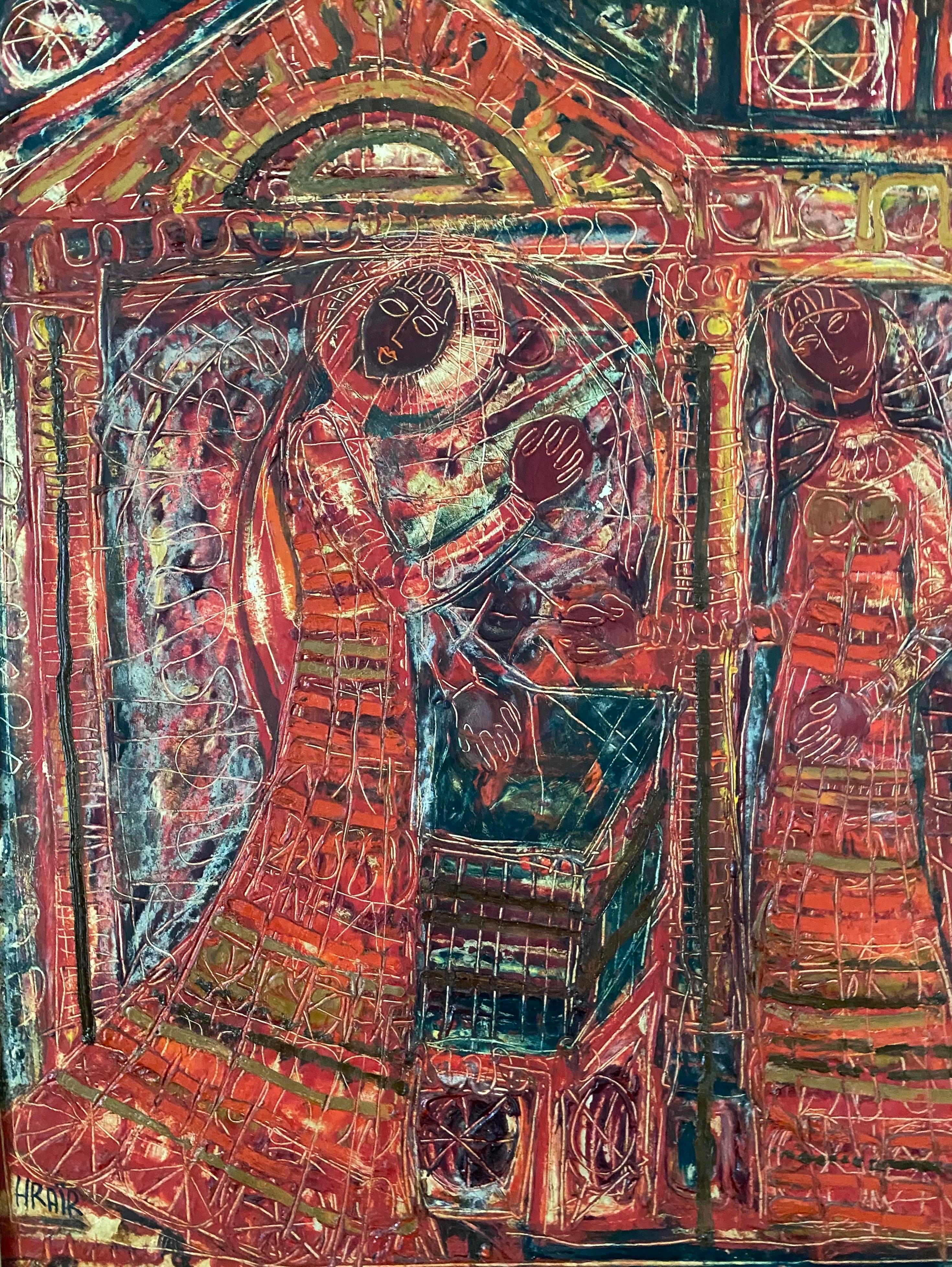 Composizione con figura, Figure contemporanee.