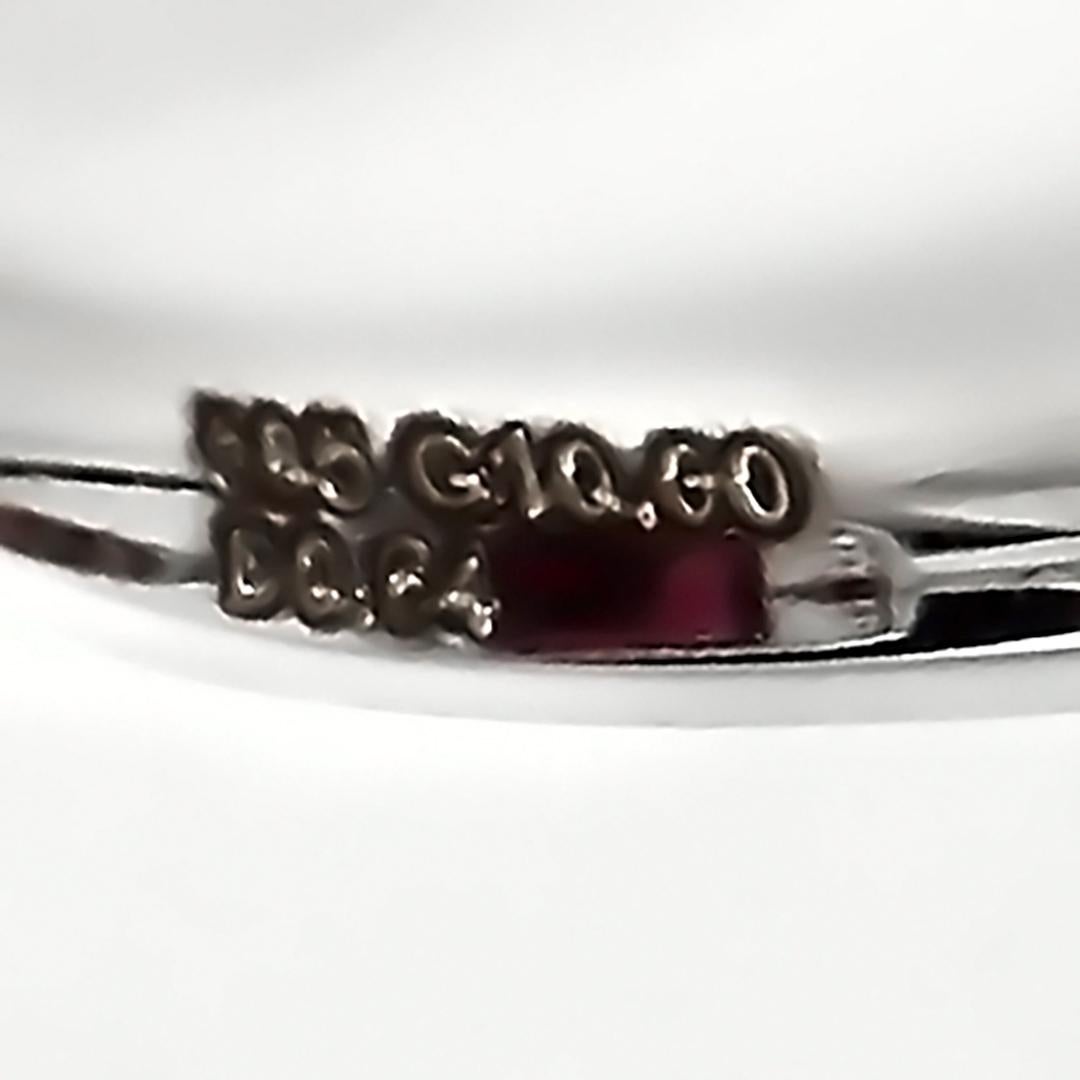 HRD 10.00 ct 14K White Gold Vivid Purplish Red Mahenge Garnet Engagement Ring im Angebot 2