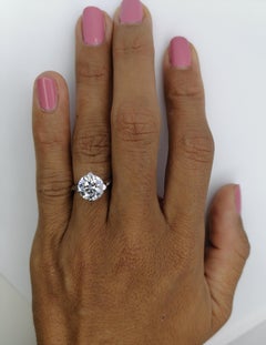 HRD Antwerp 2.30 Carat Round Brilliant Cut Diamond Ring Hearts & Arrows
