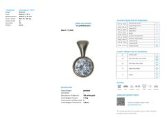 Collier en or blanc 18 carats certifié HRD d'Anvers de 1,00 carat