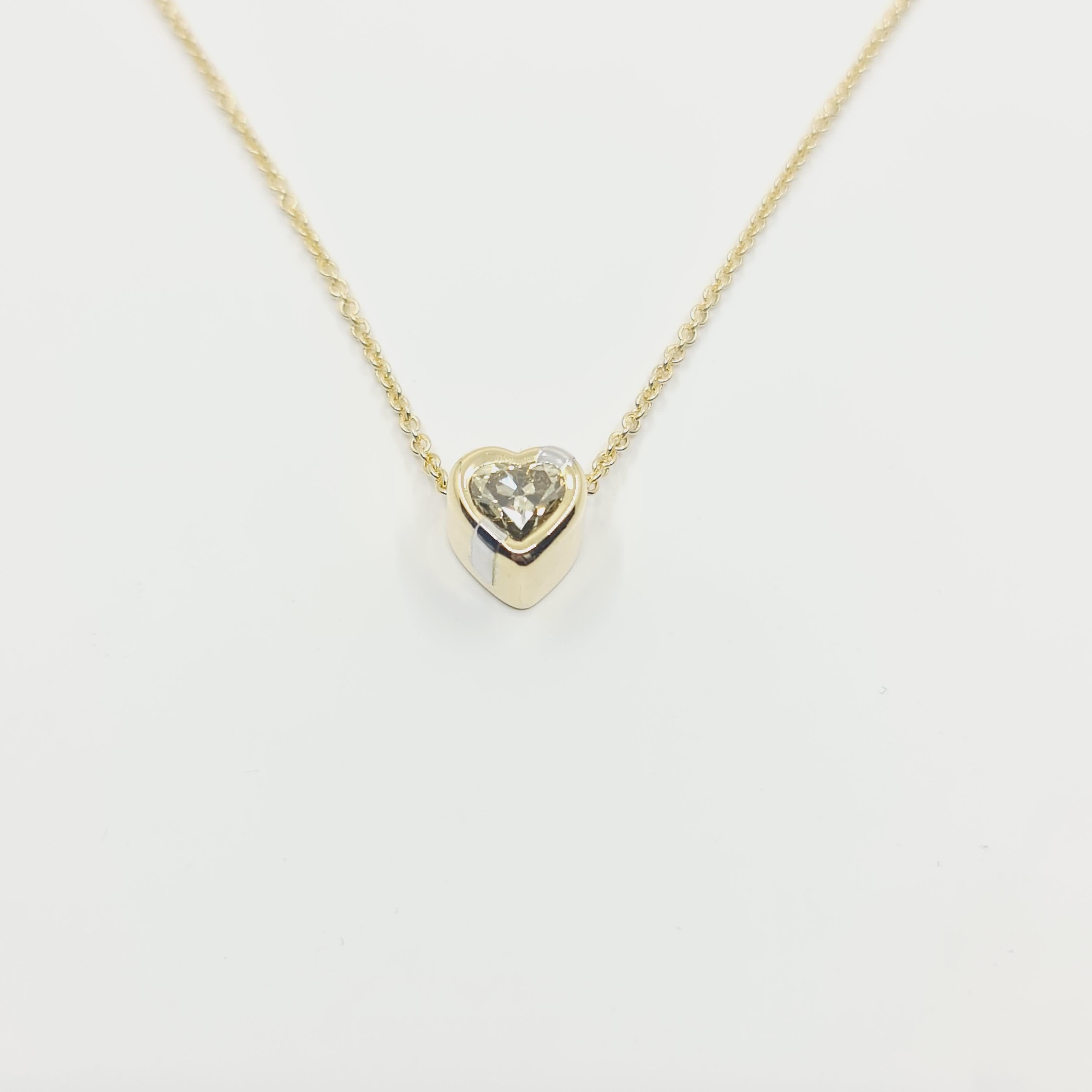 antwerp diamond heart necklace